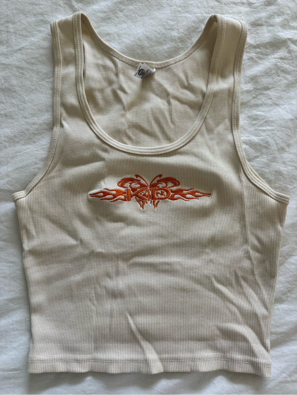 Kappa Delta “KD” embroidered crop tank